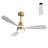 (Same As W882P195902) 48 Inch Wood Ceiling Fan With 3 Solid Wood Blades Remote Control Reversible DC Motor For Living Room-385070508-385070509