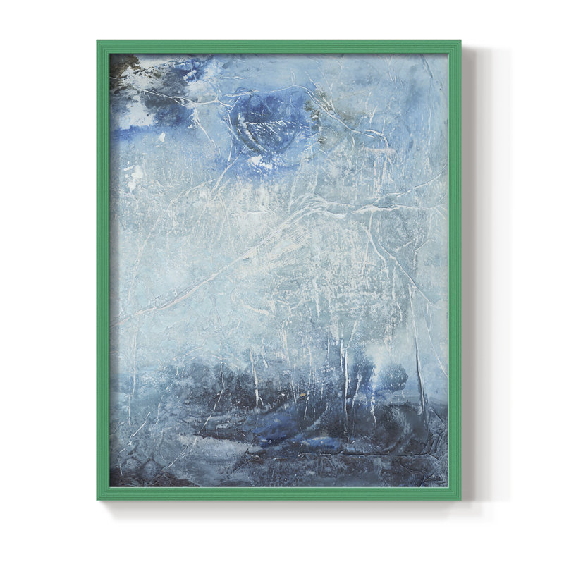 «Coastal Seas IV», reproduction encadrée - bois massif, Vert, H 10 po x l 8 po