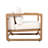 Grasso Outdoor 3-Piece Acacia Wood Conversation Set With Side Table & Cushions-124485810