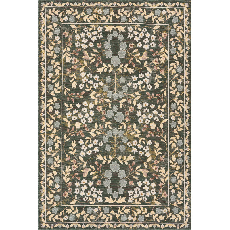  Ariena Indoor/Outdoor Transitional Area Rug, Runner 2'6" x 8', Green