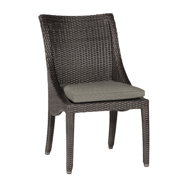 Chaise d'appoint Athena Woven - Noyer noir, Noyer noir, Pas de soudure, Intermix écorce