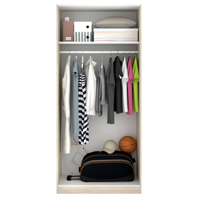 2 Door Manifactured Wood Wardrobe