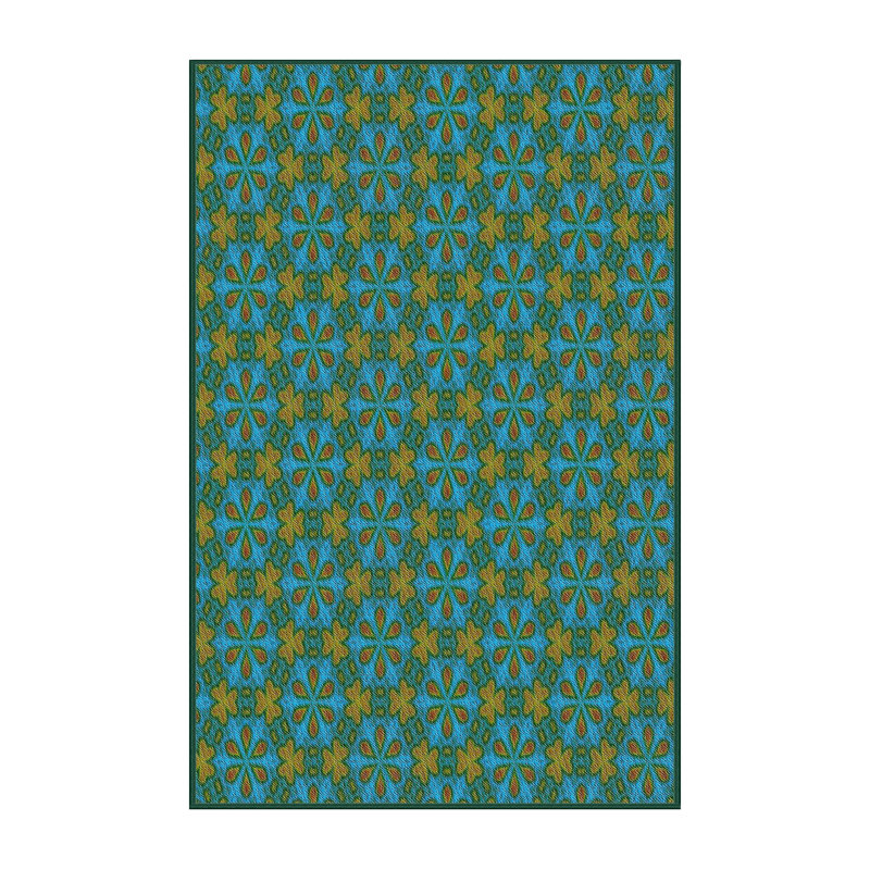 Dégradé mauve Tapis décoratif, Rectangle 5 pi x 7 pi