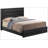 Sleek Transitional Black Storage Bed
