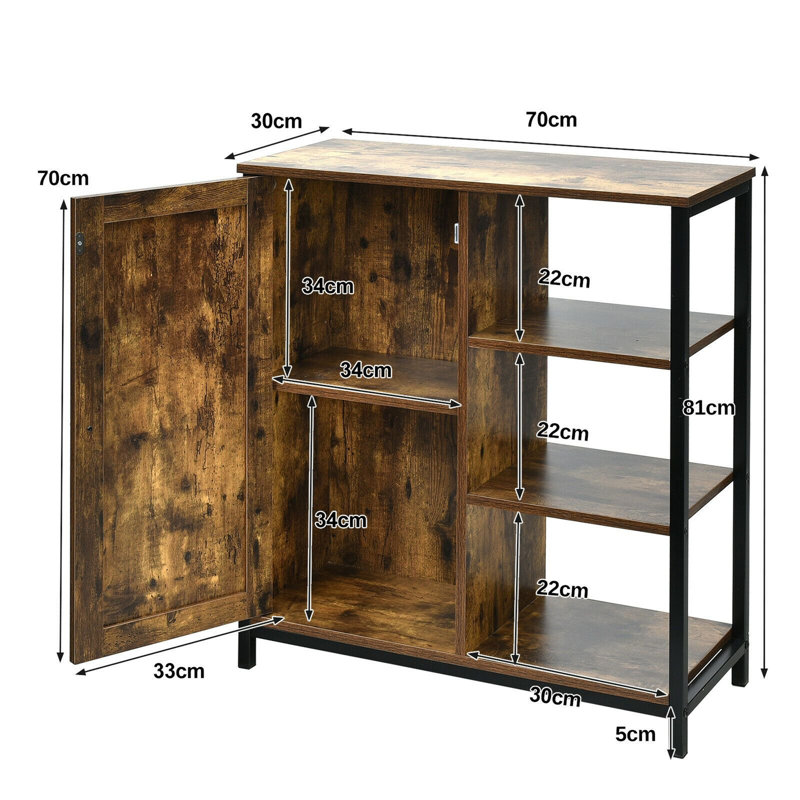 Iron Square Accent Cabinet