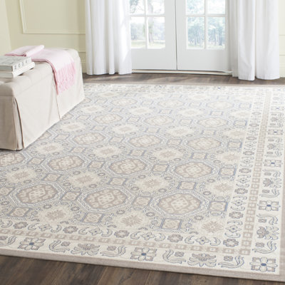 Everlee Geometric Cotton Hand Woven Area Rug