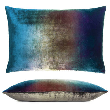 Ombre Silver Decorative Pillow by Kevin O'Brien