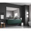 Miroir mural 72 po x 48 po avec brouillard. 3 températures de couleur, à intensité variable. Cadre personnalisable en aluminium brossé avec fonction de brouillard. Gradation continue. Miroir,