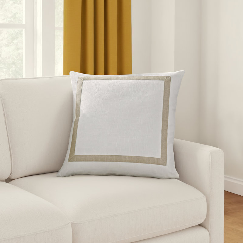 Vivant Cotton Throw Pillow, 22" x 22", Polyester/Polyfill