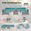 Ensemble de conversation pour patio pour 6 personnes avec coussins-2003073845