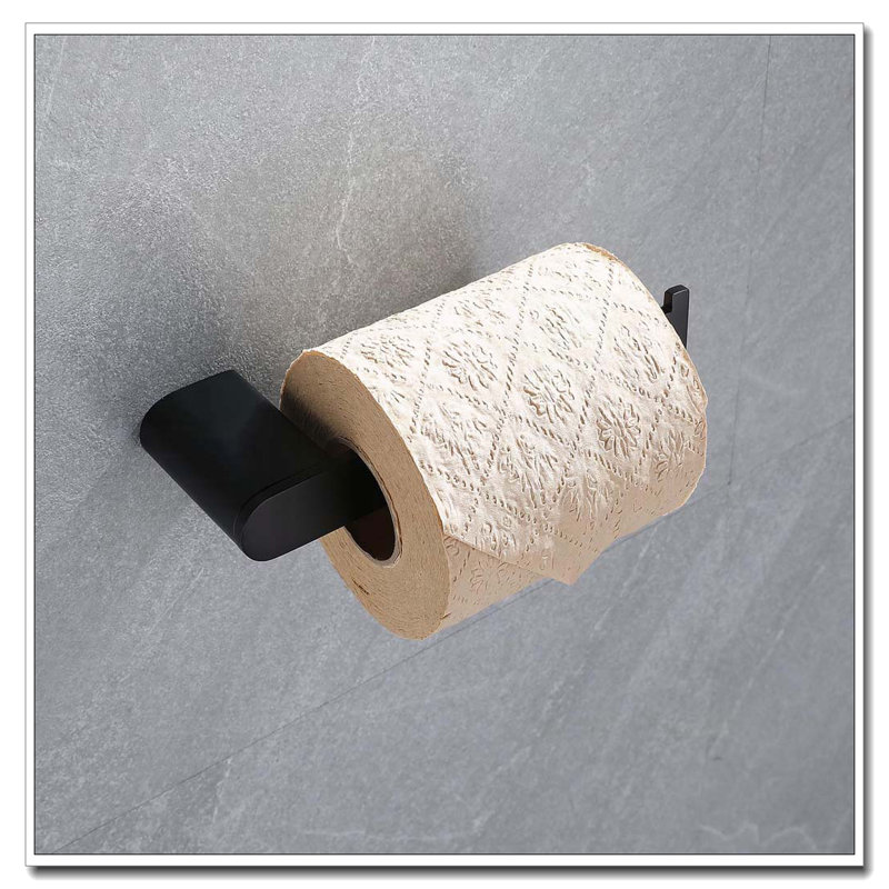 Ensemble de quincaillerie de salle de bain 5 pièces en acier inoxydable, Noir mat