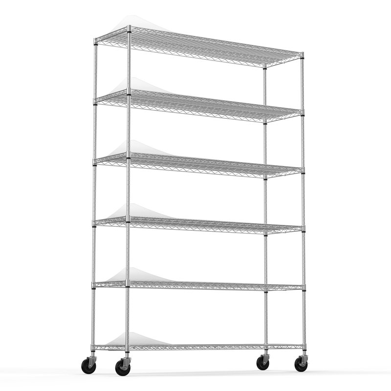 Étagère Ellent H 82 po x l 48 po x P 18 po, Gris