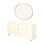Fantosini Sideboard With Wall Mirror - Creamy Pearl