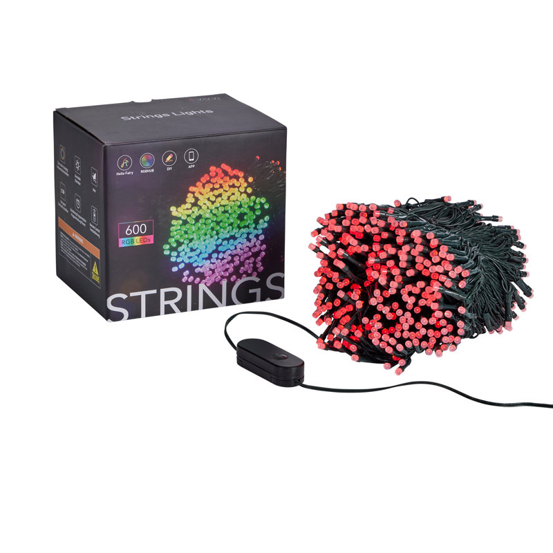 Vivvi App Based Indoor/Outdoor String Lights, 196.8 Ft 600 LEDs, 2,360"