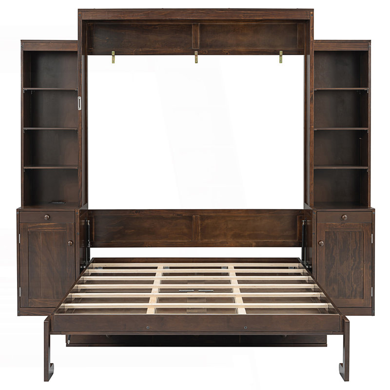 Lit escamotable Murphy, Brun