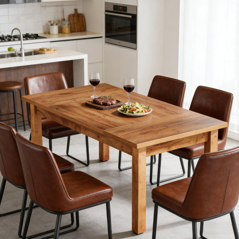 Grande table de salle à manger rustique