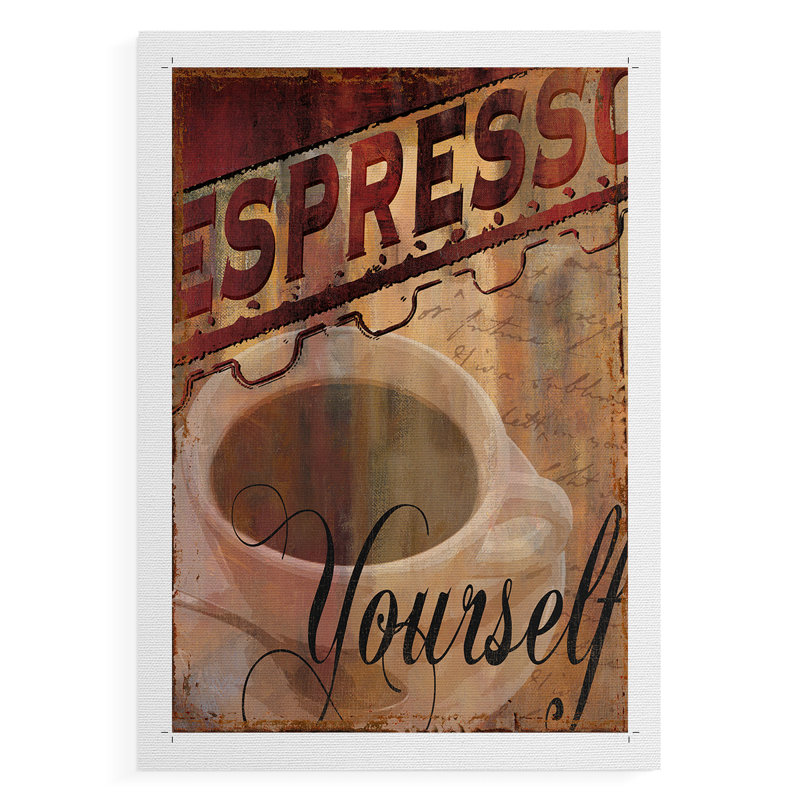 Espresso vous-même - impression sur toile seulement - non encadrée, H 48 po x l 32 po