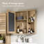 Chester Wall Mounted Bathroom Mirror Cabinet-134512737