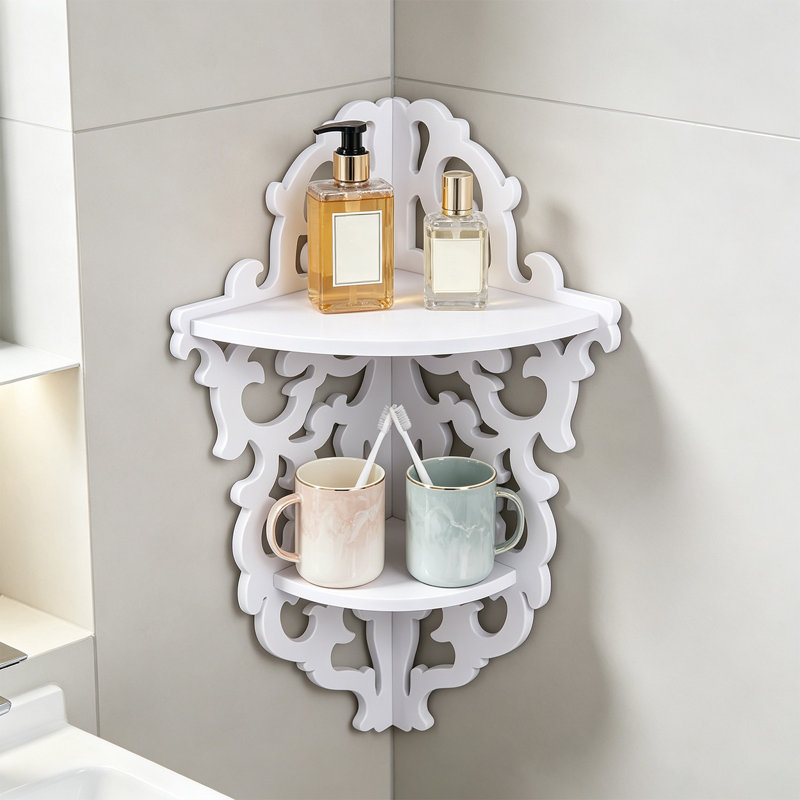 Tablette de rangement murale No Drill pour tablettes de salle de bain