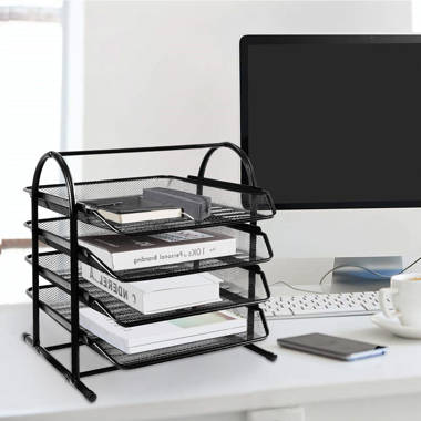 SR-HOME Faux Leather Desk Organizer