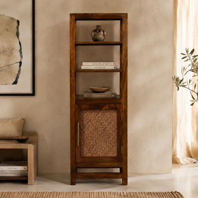Chestnut Cane Door Display Unit