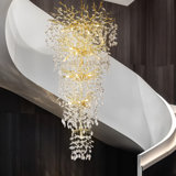 Crystal Chandelier For High Ceilings Tree Branch Chandelier, Large Chandeliers For Foyer Entryway Staircase Living Room