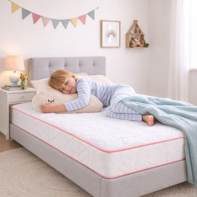 Sareer Kids Sleep Well Memory Foam 4 inch Mattress, Double (4'6)