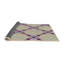 Tapis brun clair/violet tissé à la machine-546975300