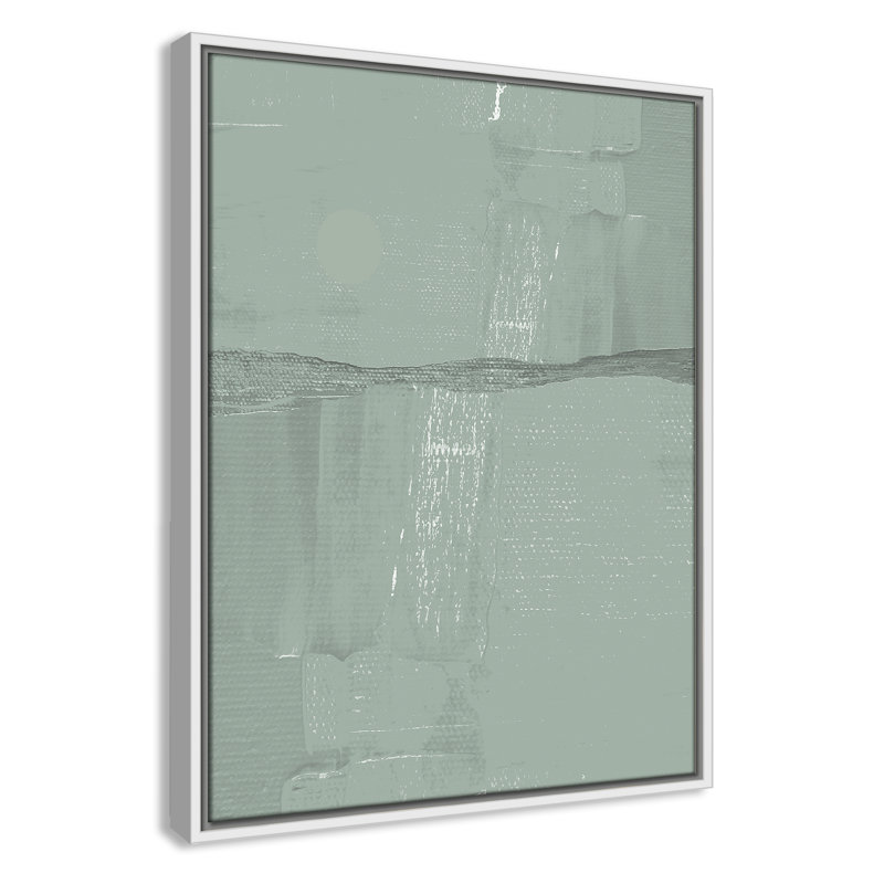 Attica - Toile à cadre flottant, H 25,5 po x l 19,5 po x P 2 po, Blanc