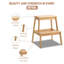 Step Stool 2 Tier Foot stool Suitable Kitchen Sink/Bath Stool/Bathroom Sink Assistance/Office Stool
