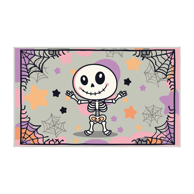 Tapis de vacances d'Halloween The Holiday Aisle®, Rectangle de 5 pi x 8 pi