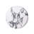 Eos 18.11"H Sculptural MGO Side Table with Faux Marble & Travertine Finish-125959550
