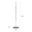 Swan SWFC2007WHTN Elevate Precision Angled Scrubbing Brush with Built-in Squeegee, Posture Positive Design, 5 Layer Bristles, 180-Degree Pivot Rotation for Deep Cleaning Harder To Reach Areas, White