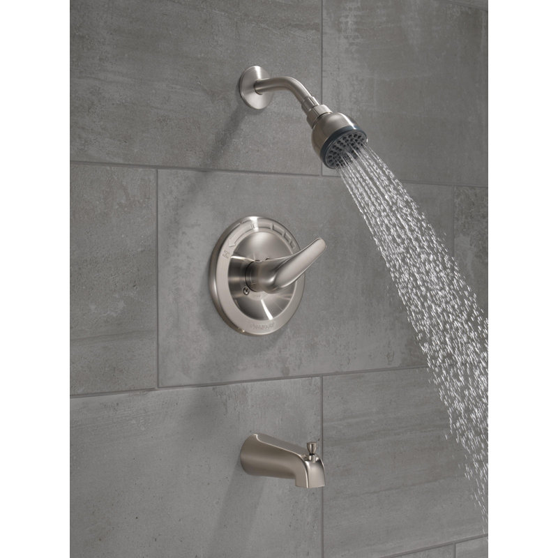 Core Tub & Shower Faucet, Brushed Nickel