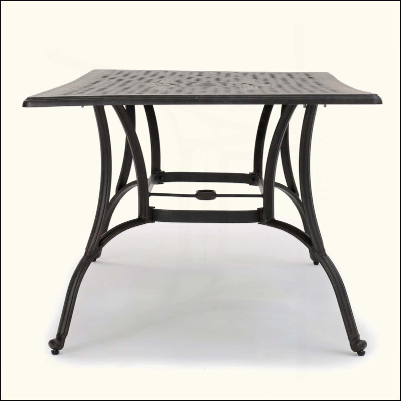 Outdoor Cast Aluminum Rectangular Dining Table