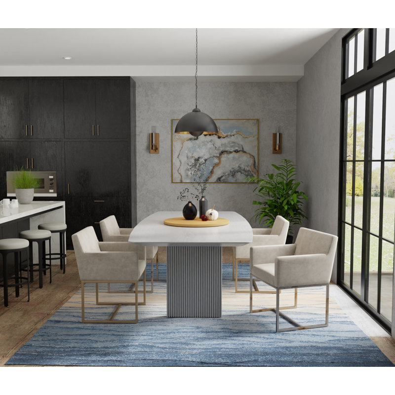 Livingston Modern Watercolor Blue Area Rug, Runner 2'6" x 8'
