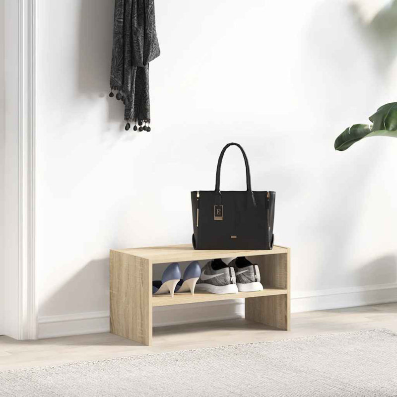 2 Pair Shoe Rack, Sonoma Oak