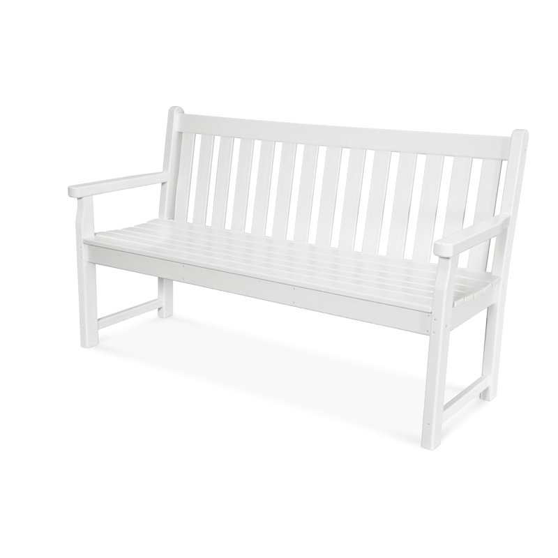 Banc de jardin POLYWOOD, Blanc, H 35 po x l 55,5 po x P 24,25 po