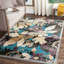 Tapis beige / bleu sarcelle-19262859
