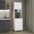 Kitchen Pantry With Open Storage And 2 Doors,  White