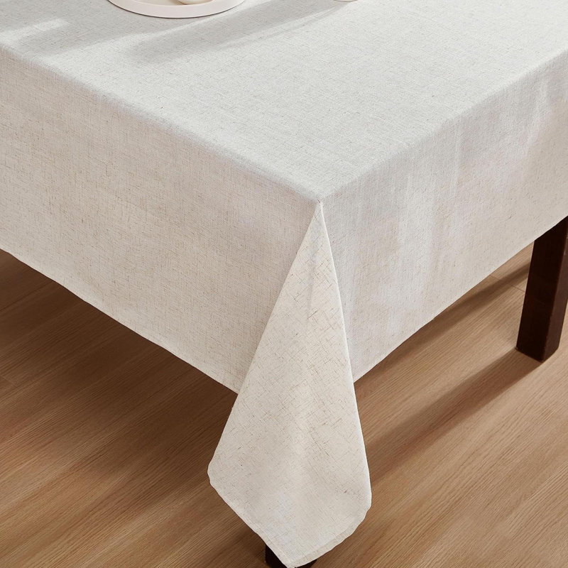Dothan Luxury Linen Blend Tablecloth For Formal Dining, Holiday, Wedding Or Party