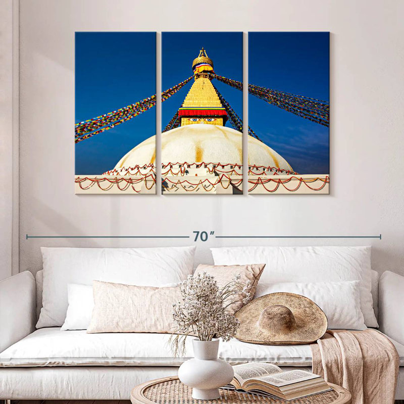 Adella Boudhanath Stupa, 32" H x 50" W
