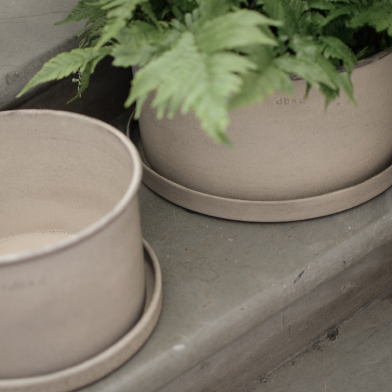 Ensemble de 2 pots à plantes beige S / L
