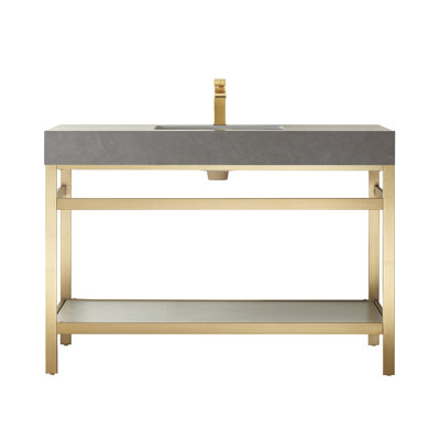 48'' Single Bathroom Vanity with Stone Top