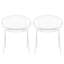 Chaises empilables ergonomiques en métal