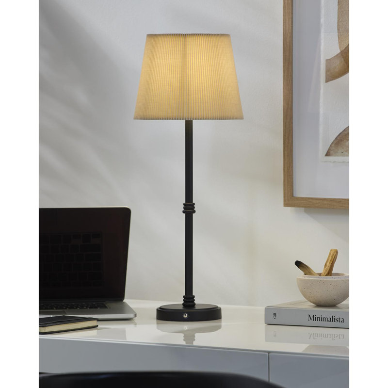 Mikol Table Lamp, Brown, Black