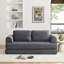 Boneless Convertible Sofa Bed, Folding Floor Couch With Corduroy Fabric And Pillows, Multi-Functional For Living Room And Bedroom-1655025647