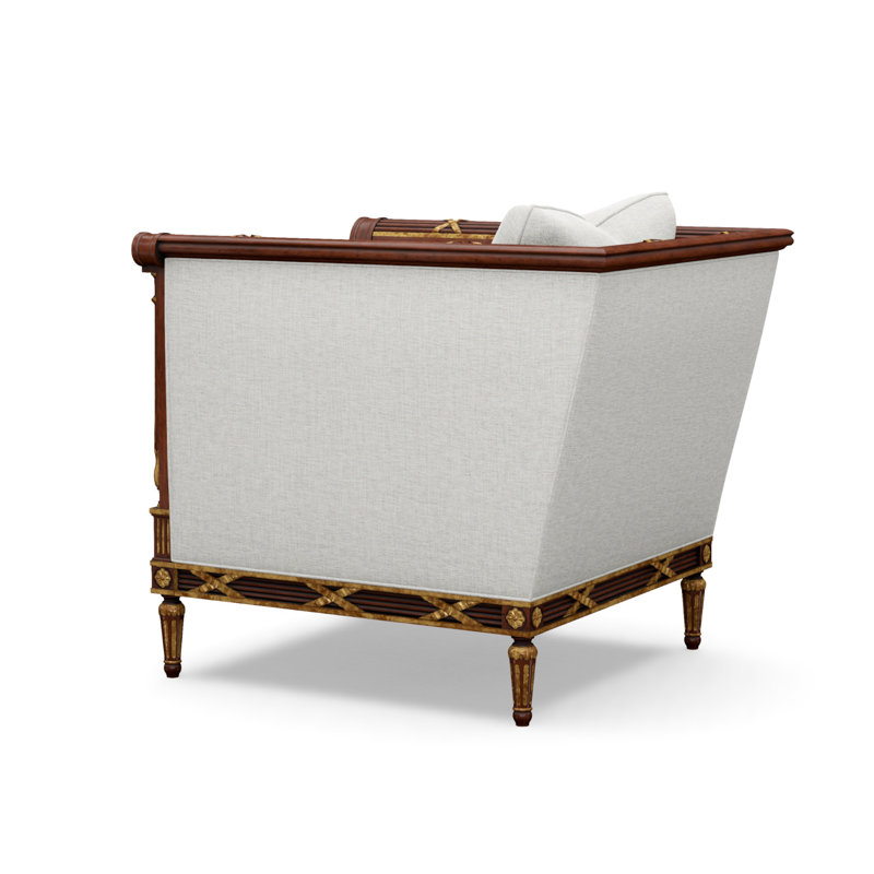 The Regent's Visit  Accent Chair, Merino Porcelain (Performance fabric) 1360-96