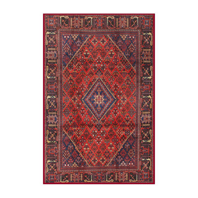 Tapis rouge à motif sud-ouest