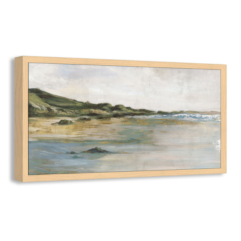 Impression «Tide’s Edge» par Casa Fine Arts, Reproduction encadrée sans passe-partout, H 28,5 po x l 54,5 po x P 1,25 po